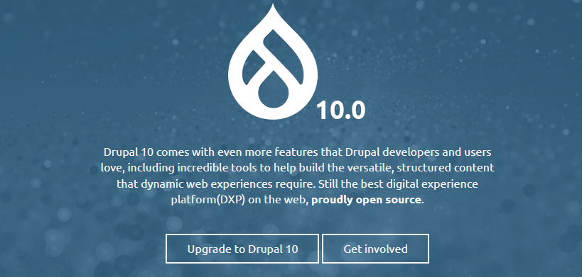 Drupal home page- Drupal vs WordPress