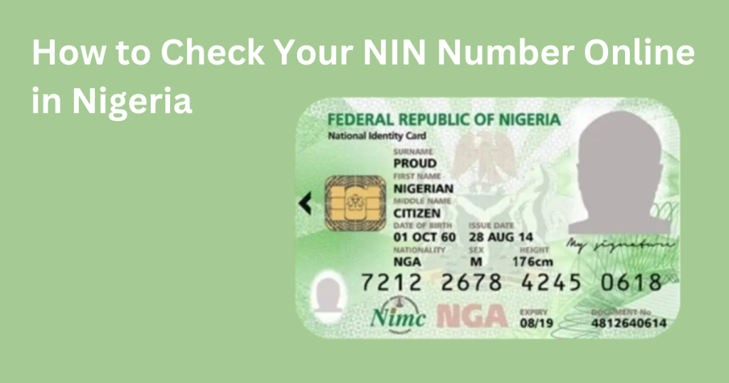 How to Check Your NIN Number Online in Nigeria